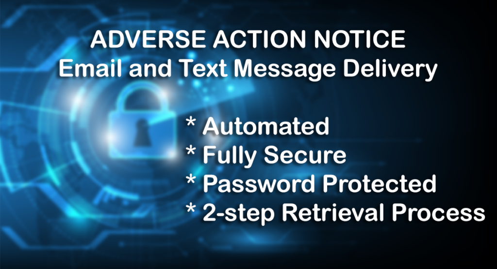 Adverse Action e-delivery